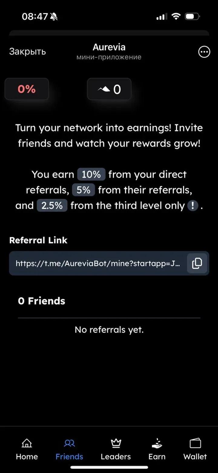 Aurevia Telegram Screenshot 1