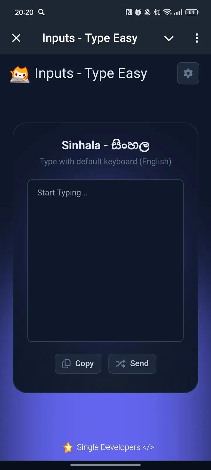 Inputs — Type Easy 1