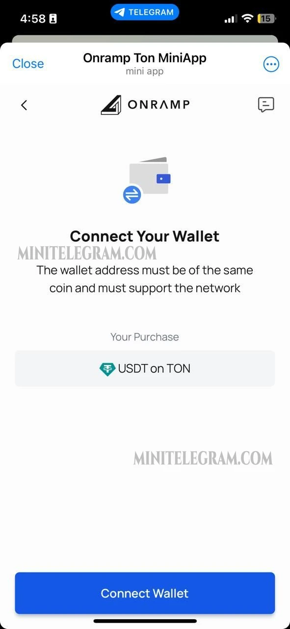 Onramp Ton MiniApp