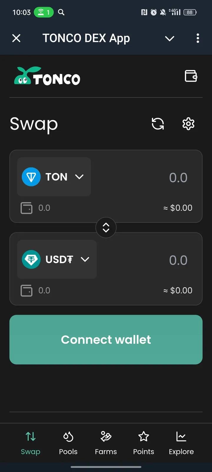 TONCO DEX App 1
