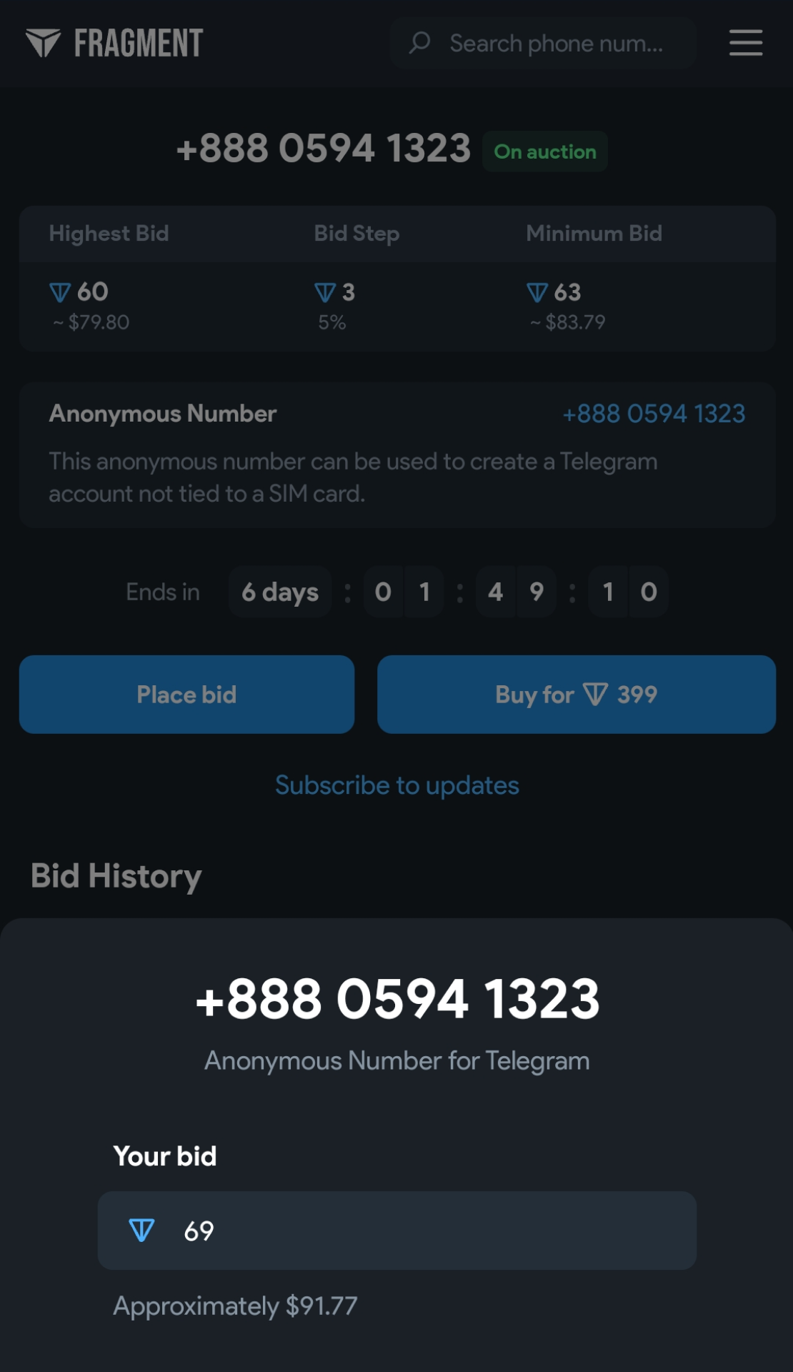 Telegram Numbers 3