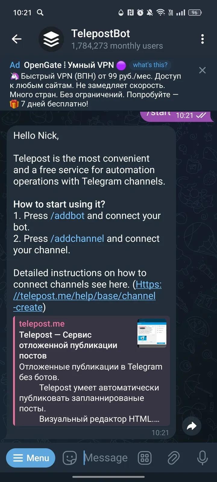 TelepostBot 2