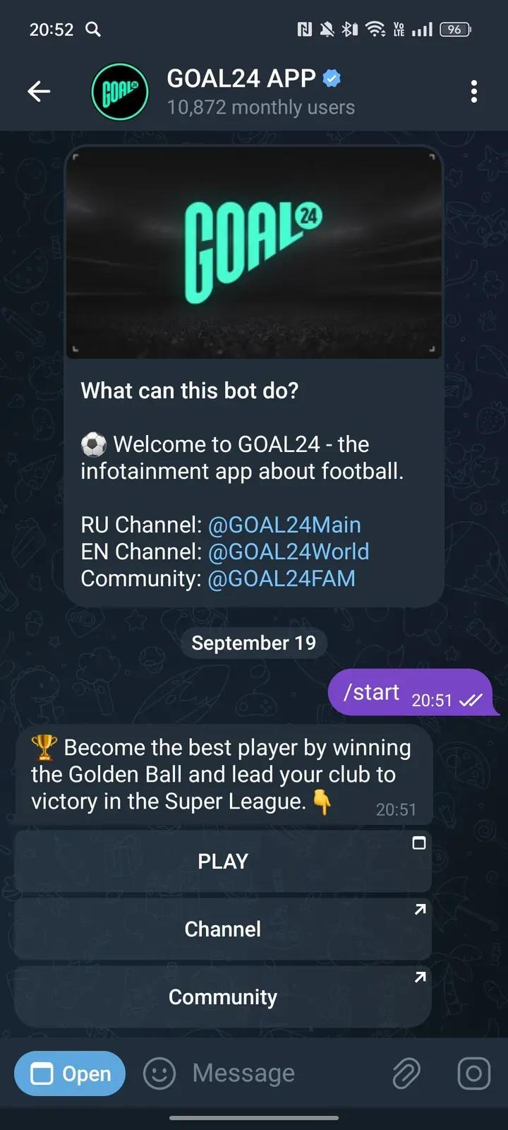GOAL24 APP ✔ Captura 2