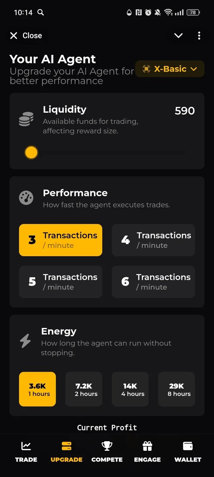 Agent X Telegram Screenshot 2