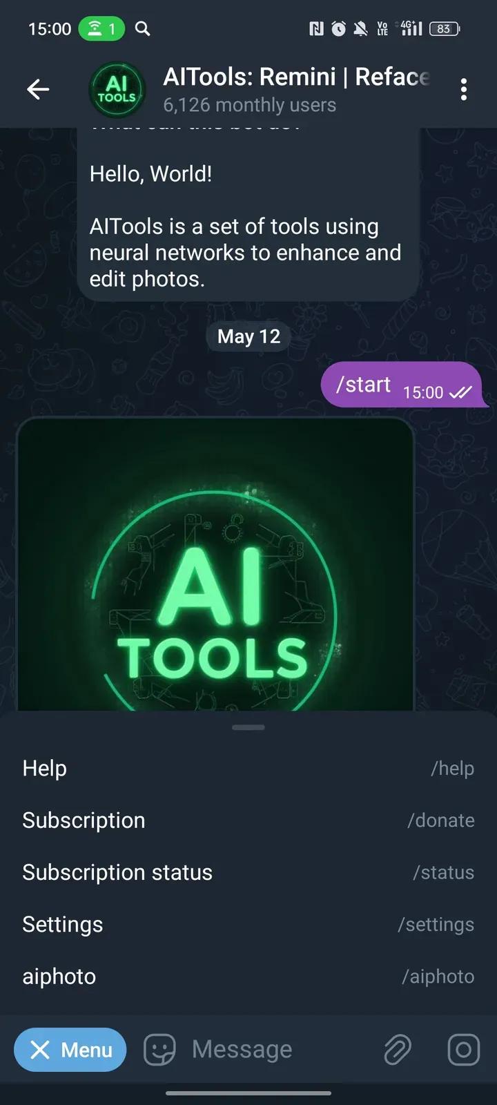AITools: Remini Telegram Screenshot 3