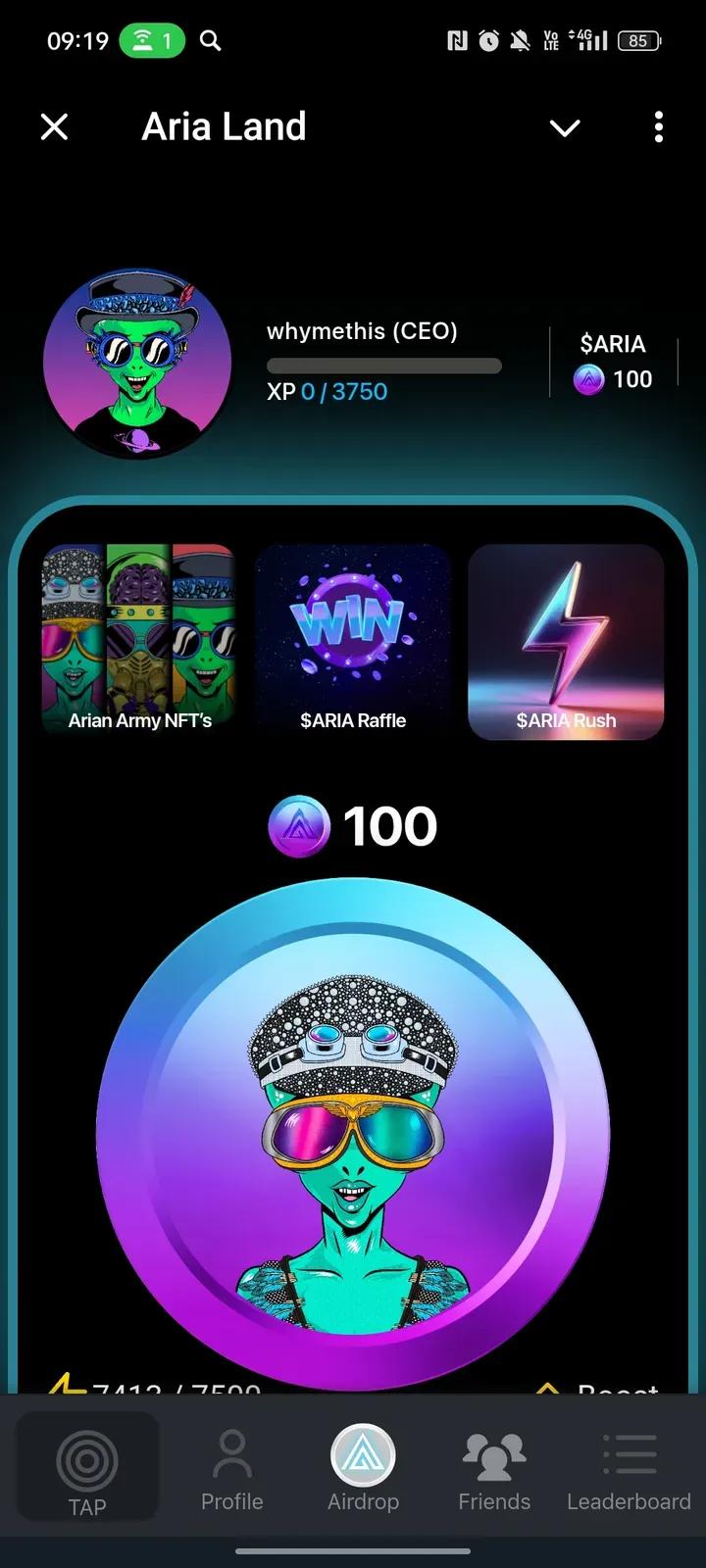 Aria Land Telegram Screenshot 1