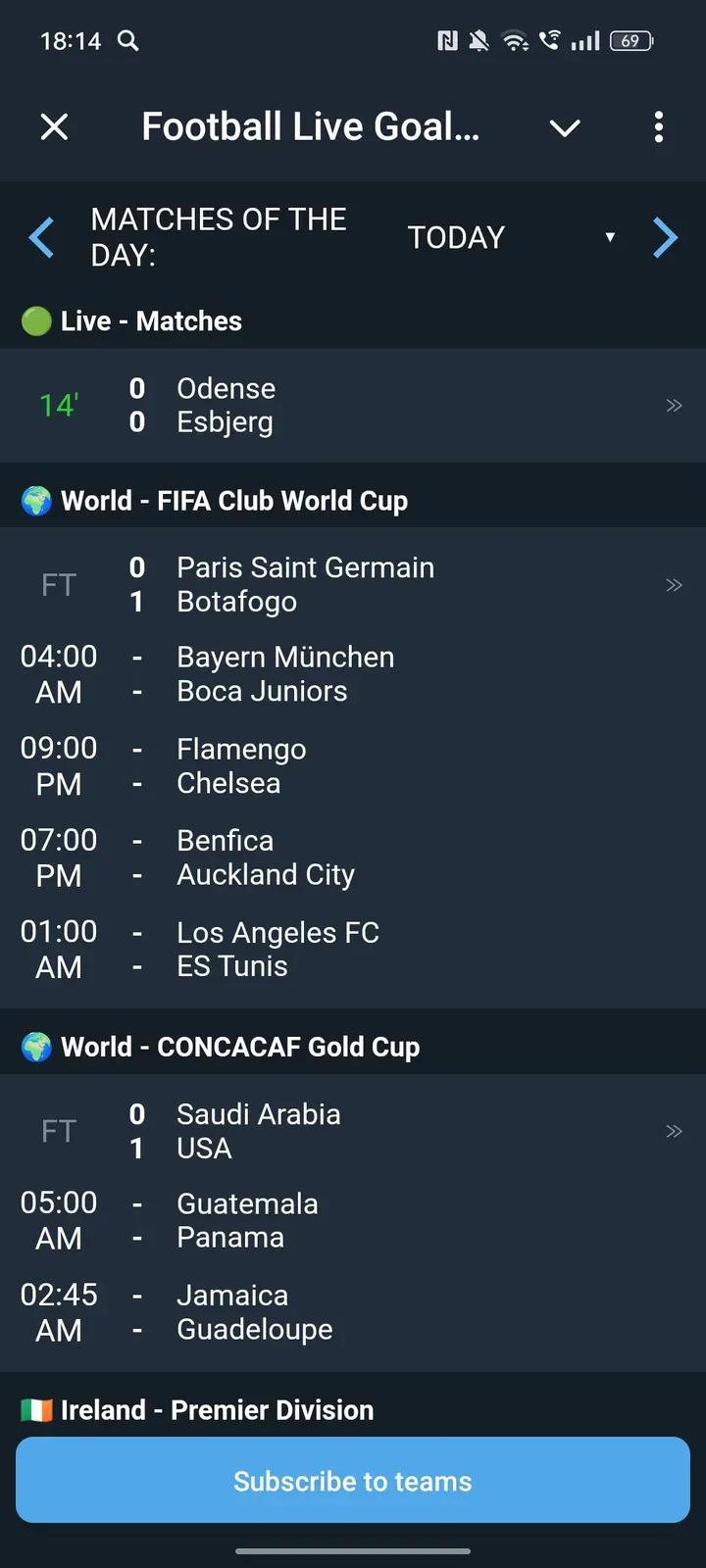 Football Live Goals Bot 1