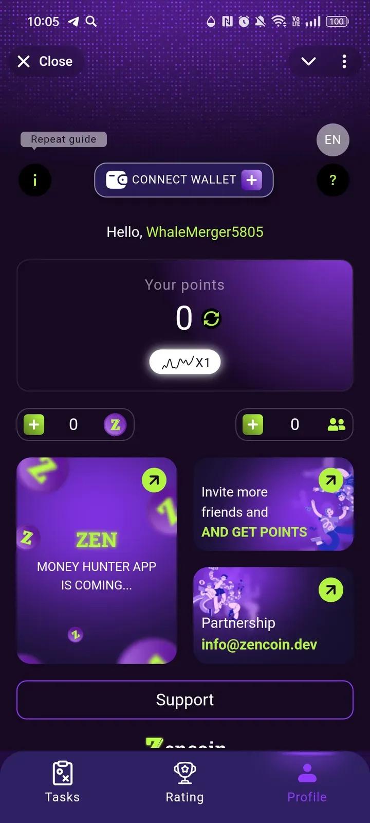 ZEN Airdrop в Телеграм — скриншот 3