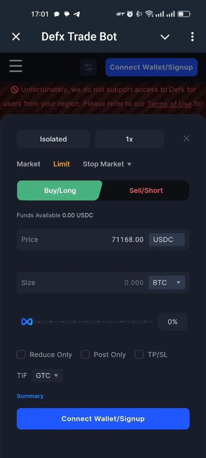 Defx — Trade Perps 2