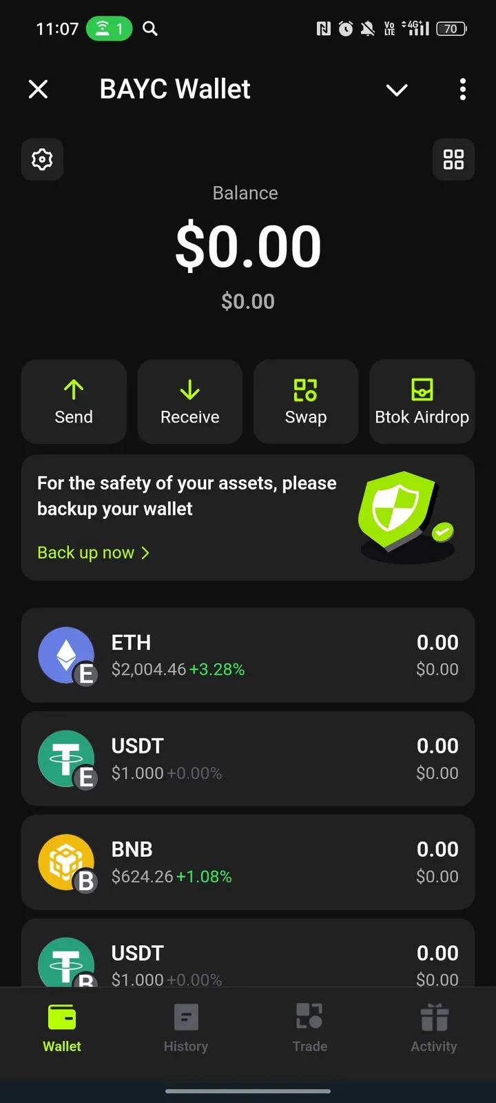 BAYC Wallet Telegram Screenshot 1