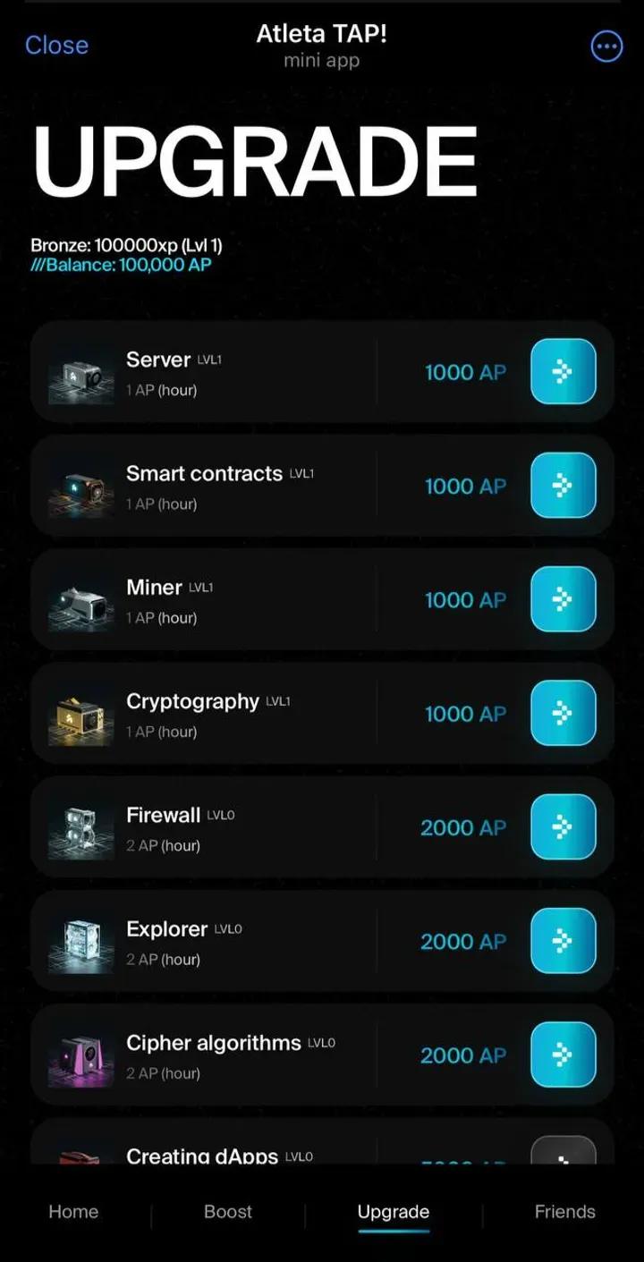 Atleta TAP! Telegram Screenshot 4