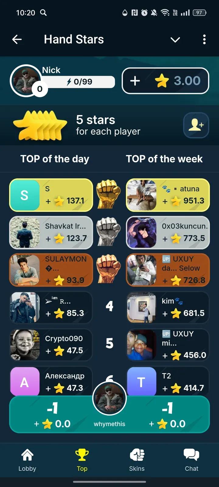 Hand Stars 3