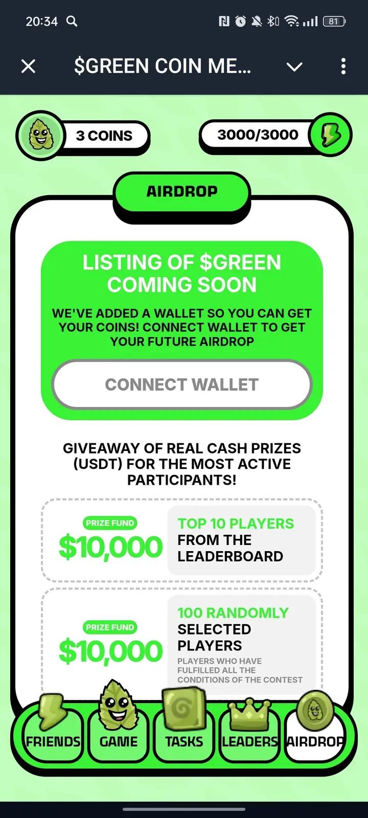 $GREEN COIN MEME | SOL 4