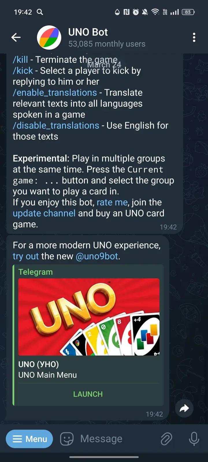 UNO Bot 2