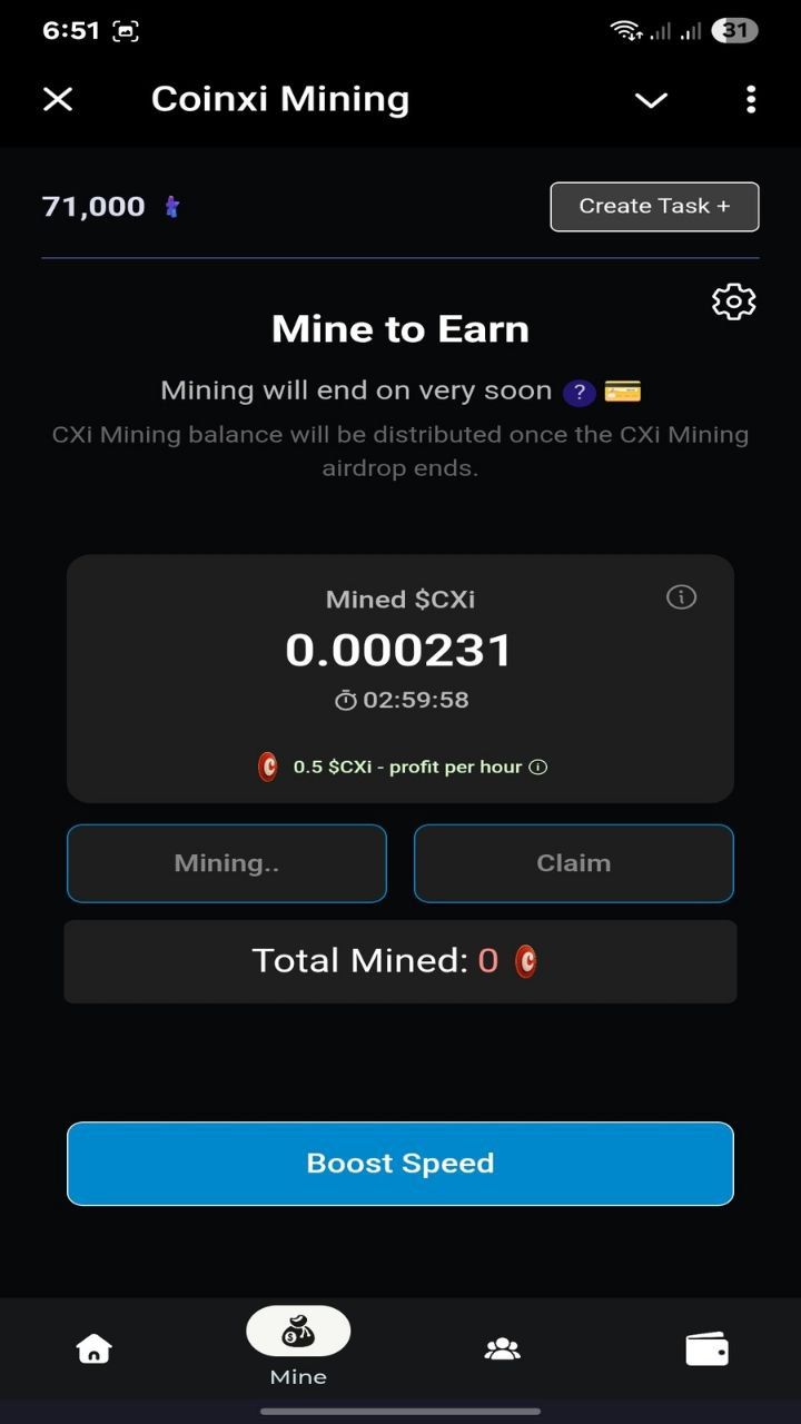 Coinxi Mining Captura 2