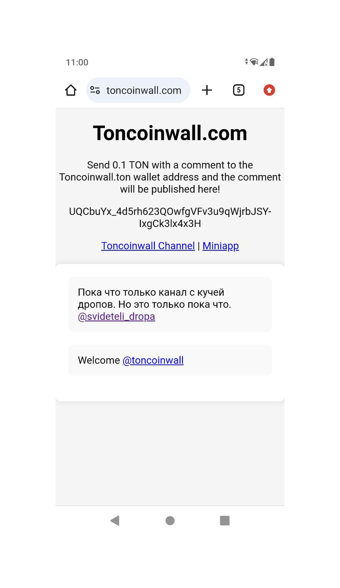 Toncoinwall.com 2