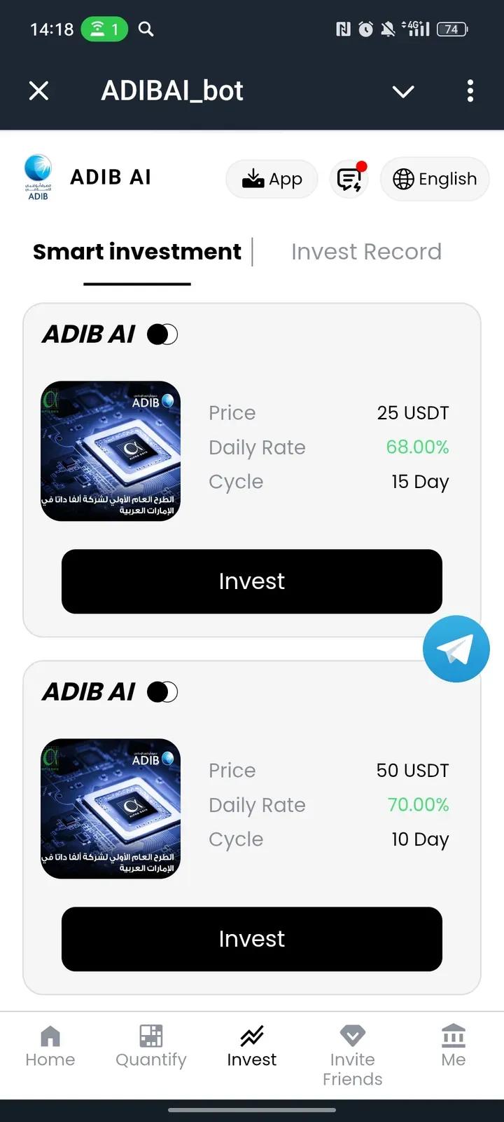 ADIBAI_bot Telegram Screenshot 3