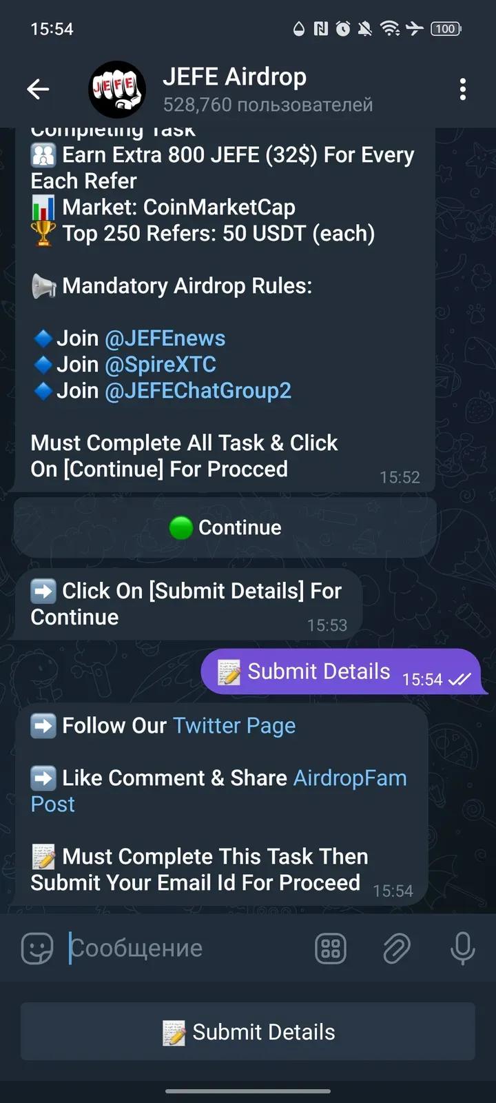 JEFE Airdrop 2