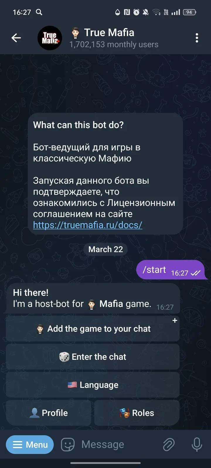 🤵🏻 True Mafia 1